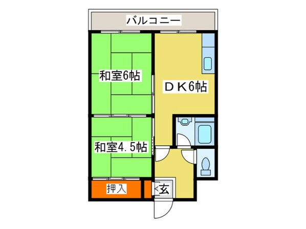 アルファスクエア北１３条の物件間取画像